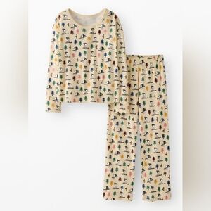 Hanna Andersson Peanuts Holiday Wide Leg Pajama Set